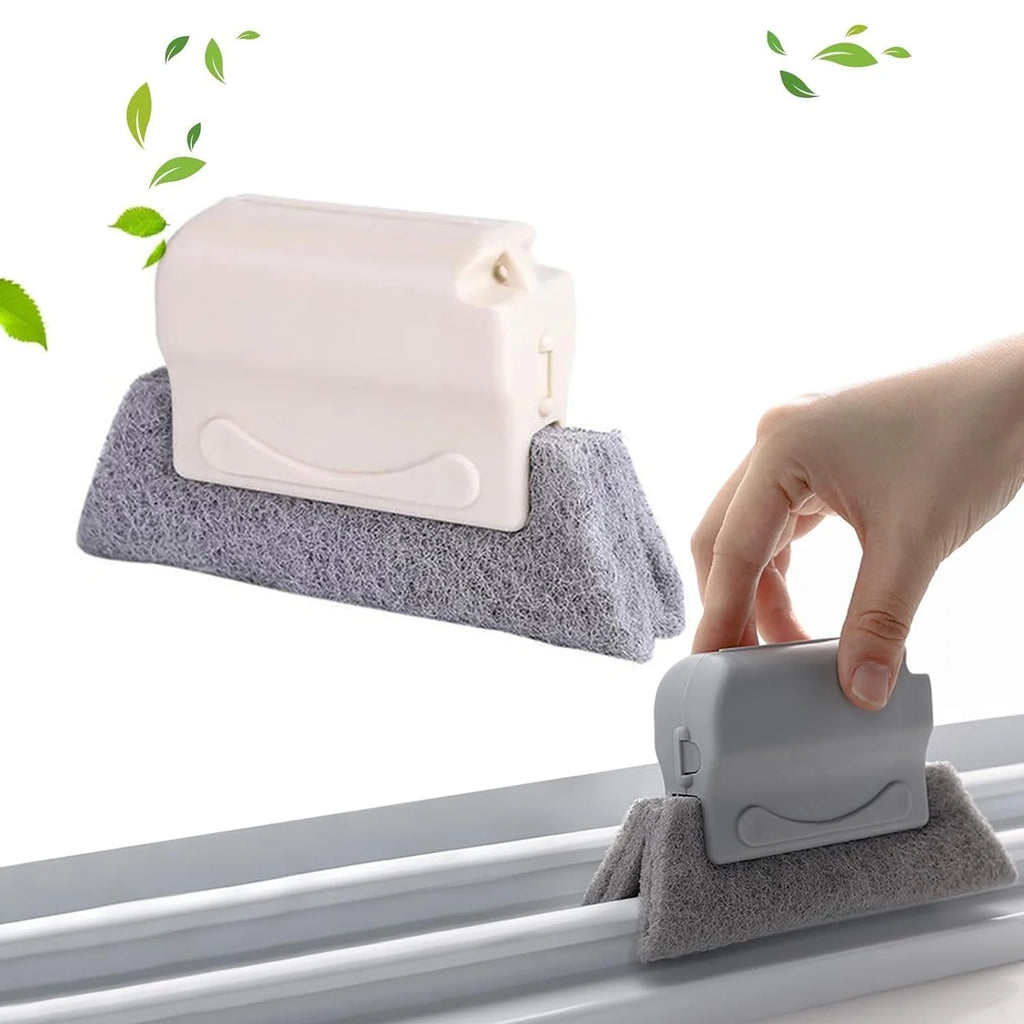 Window Groove Cleaning Brush – Slim Crevice Cleaner | Velvet Wipe