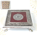 Pooja Chowki – Silver Square Bajot for Home Temple | Styleva
