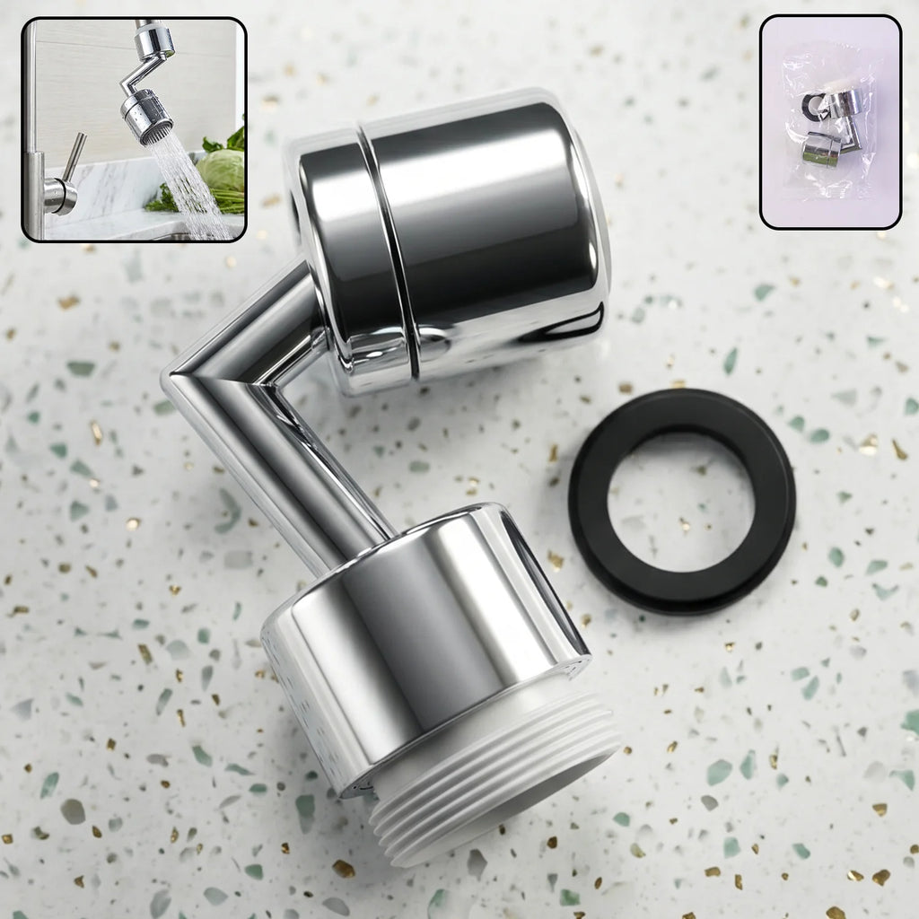 Faucet Aerator – 1080 Degree Swivel, Splash-Proof Water Flow