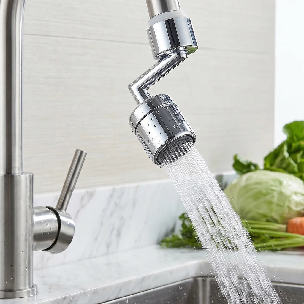 Faucet Aerator – 1080 Degree Swivel, Splash-Proof Water Flow
