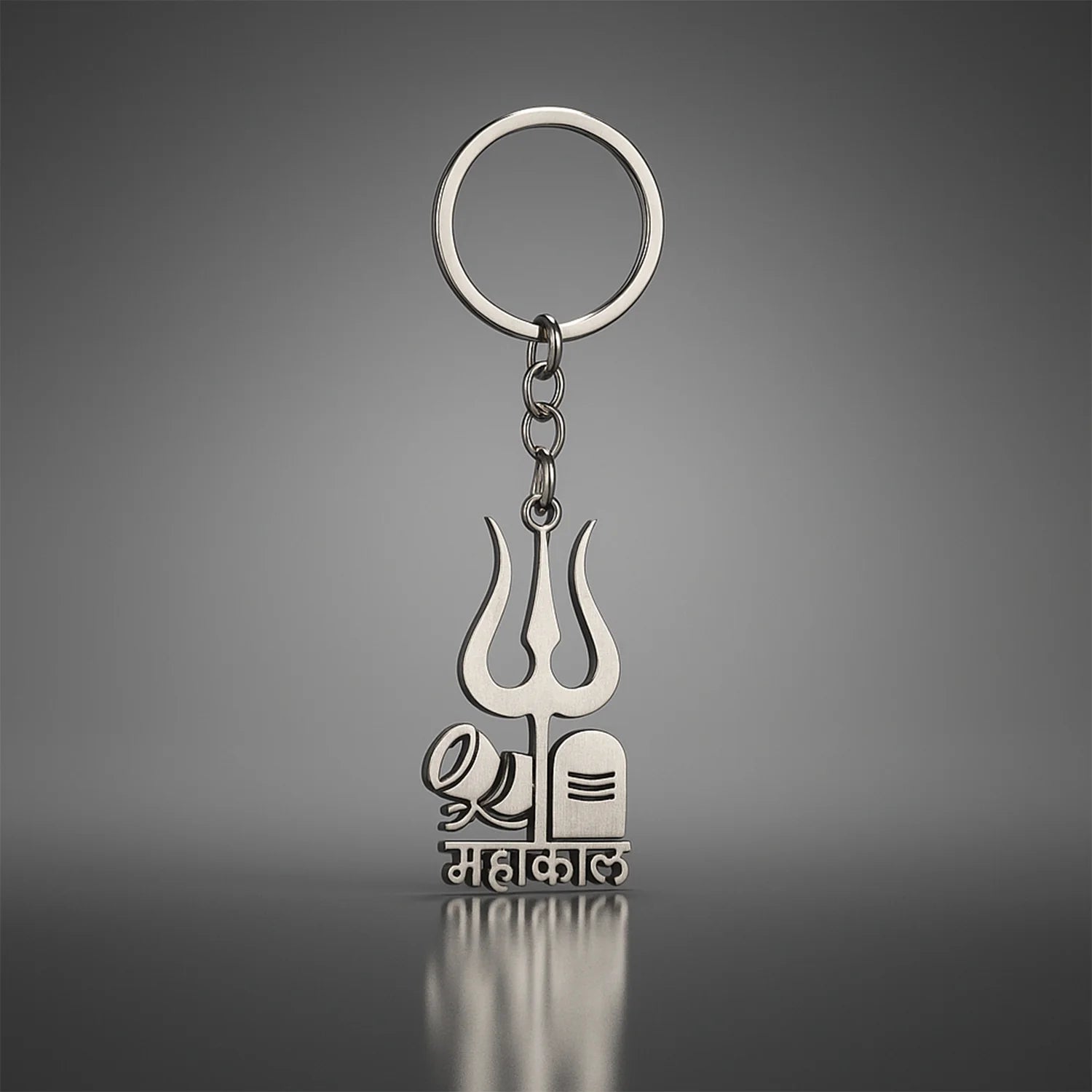 Mahakal Trishul Keychain – Durable Metal Spiritual Keyring for Devotees