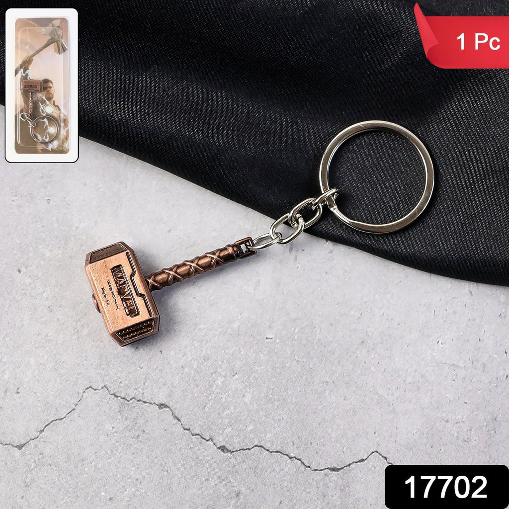 Metal Hammer Keychain – Durable Zinc Alloy Mini Keyring