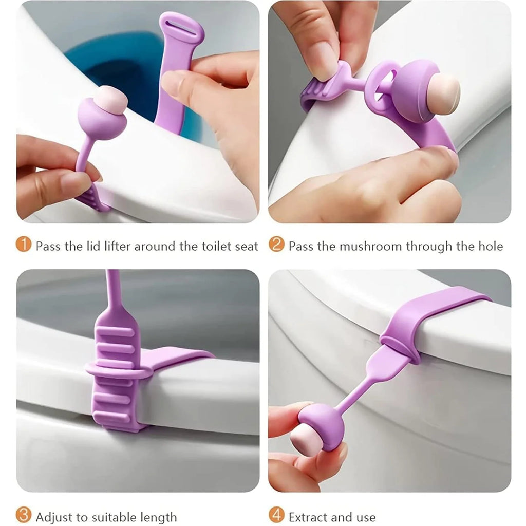 Toilet Seat Lifter – Hygienic Silicone Grip for Bathroom | Bathora