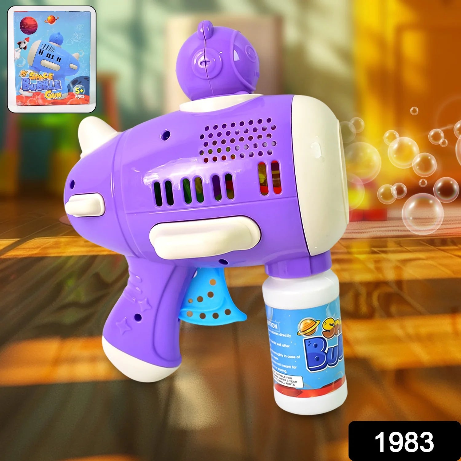 Bubble Gun Toy – Automatic LED Leak-Proof Fun for Kids | Aditi