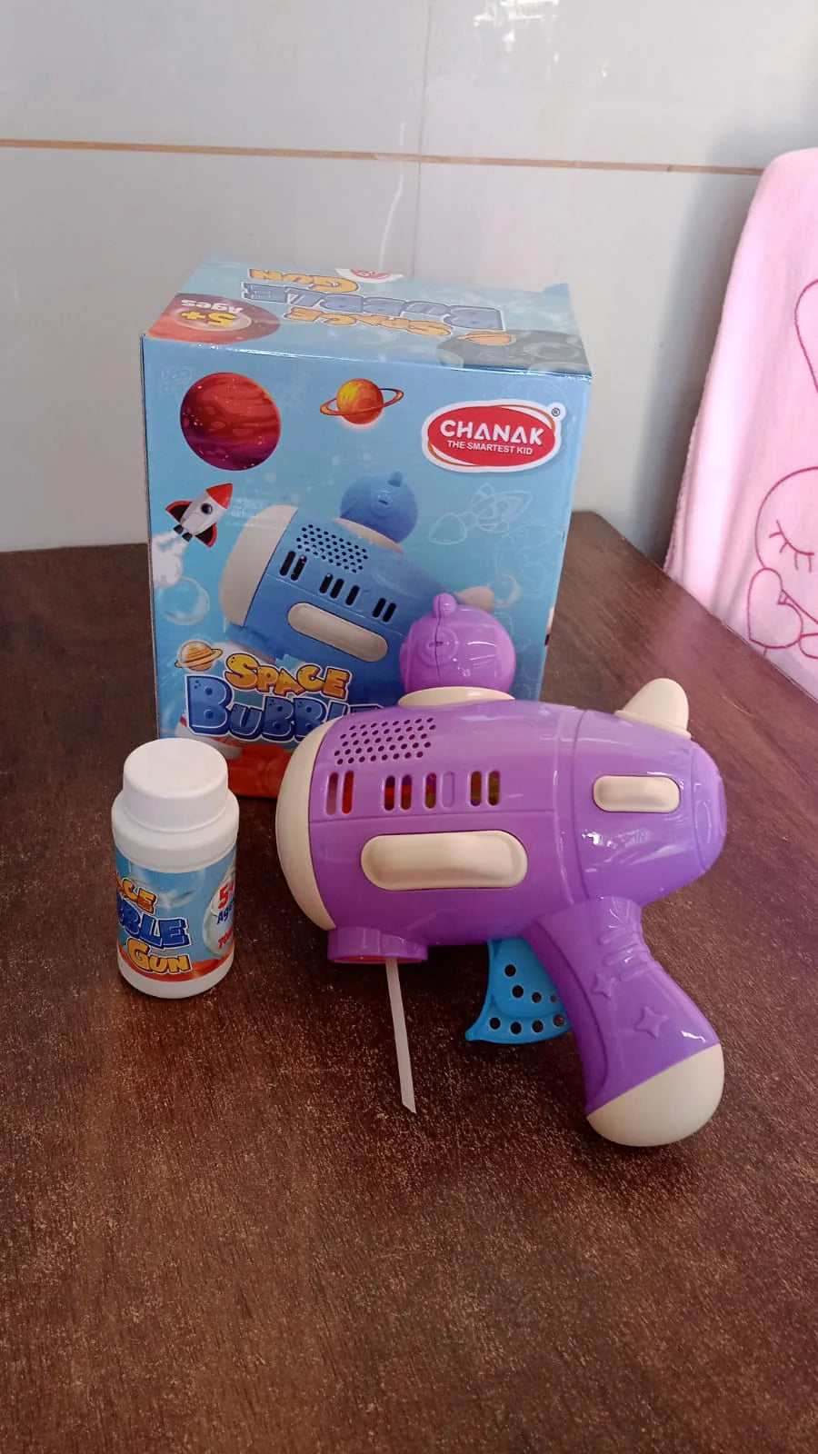 Bubble Gun Toy – Automatic LED Leak-Proof Fun for Kids | Aditi