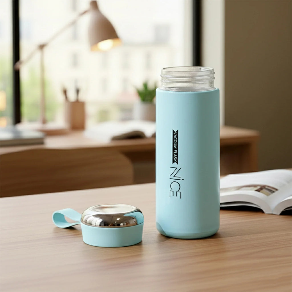 Glass Water Bottle – 400 ML Leak Proof Reusable Design