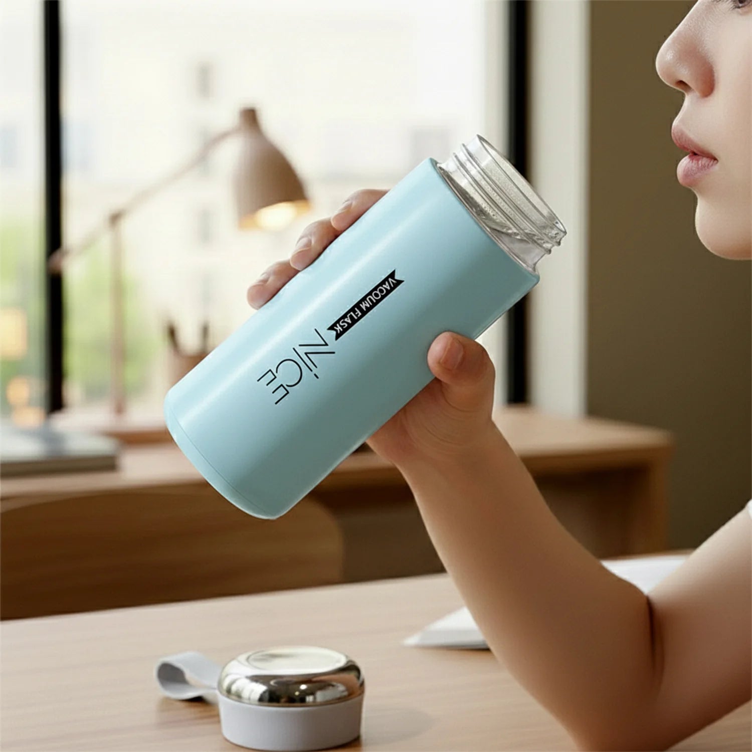 Glass Water Bottle – 400 ML Leak Proof Reusable Design