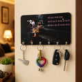 Krishna Motivational Key Holder – Elegant Wall-mounted Design