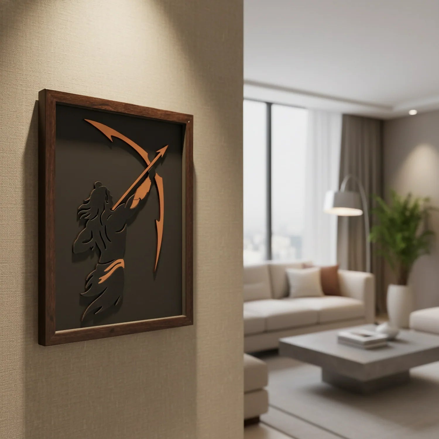 Lord Ram Wall Art Frame – Modern Minimalist Devotional Decor