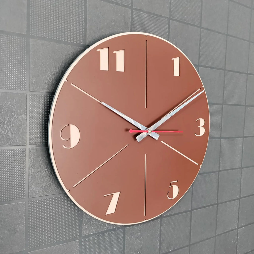 Modern Minimalist Round Wall Clock – Elegant & Quiet Design